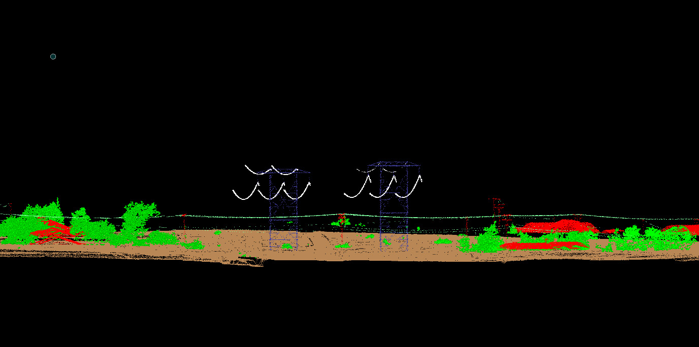 airplane above land using Lidar technology